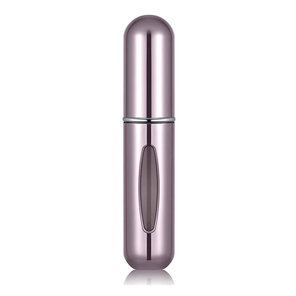 Purple cylindrical container on a white background
